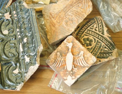 Keramikfunde aus der Grabung am Freithof